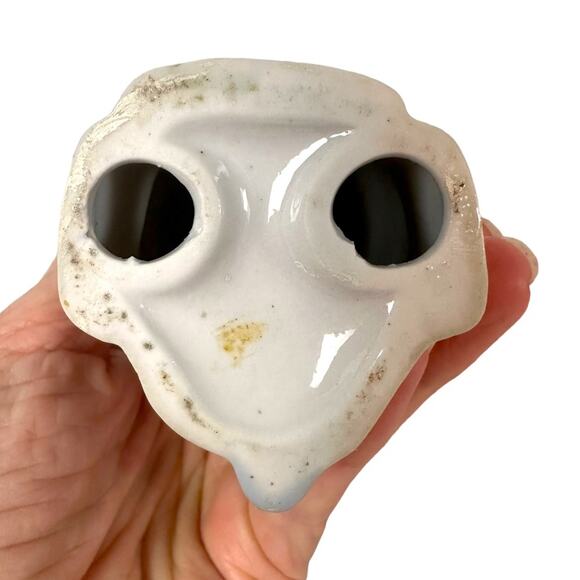 Frankel Lady Figurine Vintage Ceramic Flower Girl Basket Elegant Muted Blue - Picture 13 of 15